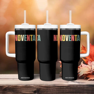 90th Birthday Noventa Tumbler With Handle Spanish Mexican 90 Years Old Bday TS11 Print Your Wear