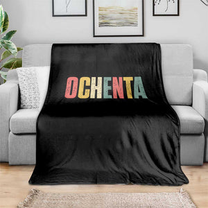 80th Birthday Ochenta Throw Blanket Spanish Mexican 80 Years Old Bday TS11 Print Your Wear