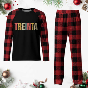 30th Birthday Treinta Plaid Pajama Set Spanish Mexican 30 Years Old Bday TS11 Buffalo Plaid Print Your Wear