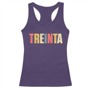 30th Birthday Treinta Racerback Tank Top Spanish Mexican 30 Years Old Bday TS11 Purple Print Your Wear