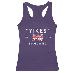 Funny Yikes England 1776 Racerback Tank Top 4th Of July USA Union Jack Flag TS11 Purple Print Your Wear