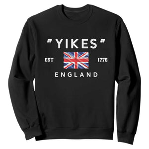 Funny Yikes England 1776 Sweatshirt 4th Of July USA Union Jack Flag TS11 Black Print Your Wear