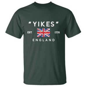 Funny Yikes England 1776 T Shirt 4th Of July USA Union Jack Flag TS11 Dark Forest Green Print Your Wear