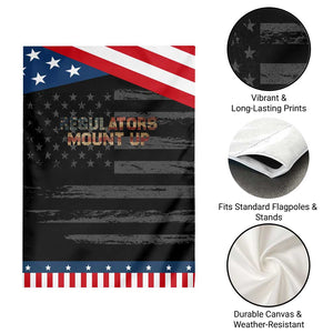 Funny Regulators Mount Up 4th Of July USA Independence Day Garden Flag TS11 Print Your Wear