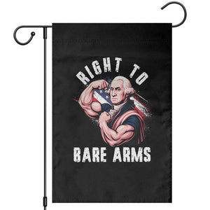 Funny Right To Bare Arms Garden Flag 4th Of July Gym George Washington TS11 Black Print Your Wear