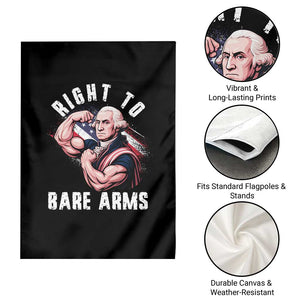 Funny Right To Bare Arms Garden Flag 4th Of July Gym George Washington TS11 Print Your Wear