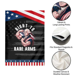 Funny Right To Bare Arms Patriotic Garden Flag 4th Of July Gym George Washington TS11 Print Your Wear