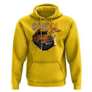 School Bus Hoodie Yellow Cool Bus Back To School TS11 Daisy Print Your Wear