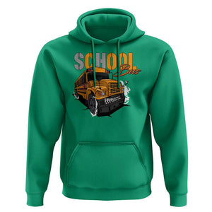 School Bus Hoodie Yellow Cool Bus Back To School TS11 Irish Green Print Your Wear