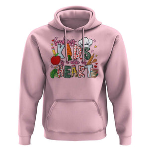 Lunch Lady Hoodie Feeding Kids Is A Work Of Heart TS11 Light Pink Print Your Wear
