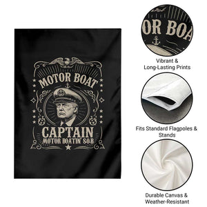 Funny Trump Boat Captain Garden Flag Motor Boat Captain Motor Boatin SOB TS11 Print Your Wear
