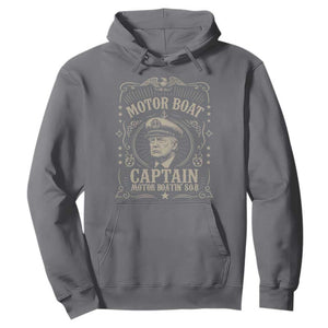 Funny Trump Boat Captain Hoodie Motor Boat Captain Motor Boatin SOB TS11 Charcoal Print Your Wear