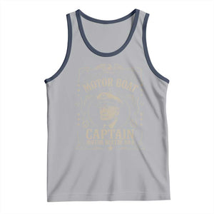 Funny Trump Boat Captain Tank Top Motor Boat Captain Motor Boatin SOB TS11 Athletic Heather Navy Print Your Wear