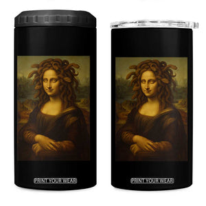 Medusa Mona Lisa 4 in 1 Can Cooler Tumbler Greek Mythology Ancient TS11 One Size: 16 oz Black Print Your Wear
