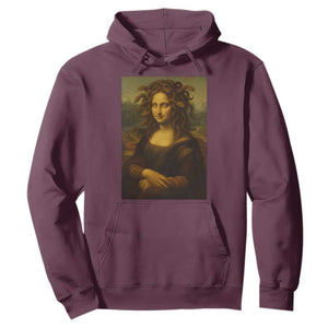 Medusa Mona Lisa Hoodie Greek Mythology Ancient TS11 Maroon Print Your Wear
