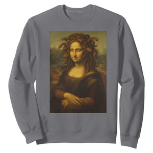 Medusa Mona Lisa Sweatshirt Greek Mythology Ancient TS11 Charcoal Print Your Wear