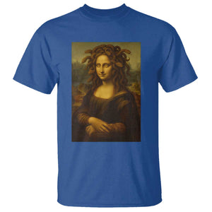 Medusa Mona Lisa T Shirt Greek Mythology Ancient TS11 Royal Blue Print Your Wear
