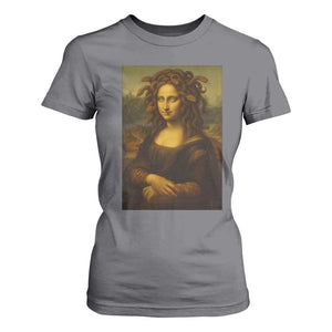 Medusa Mona Lisa T Shirt For Women Greek Mythology Ancient TS11 Charcoal Print Your Wear