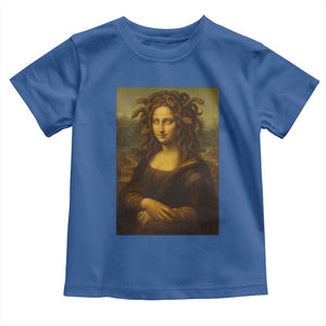 Medusa Mona Lisa Toddler T Shirt Greek Mythology Ancient TS11 Royal Blue Print Your Wear