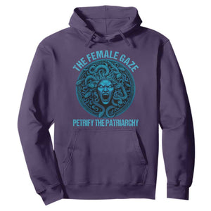 The Female Gaze Petrify The Patriarchy Hoodie Medusa Feminist TS11 Purple Print Your Wear