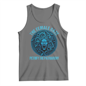 The Female Gaze Petrify The Patriarchy Tank Top Medusa Feminist TS11 Black Heather Print Your Wear