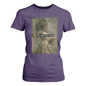 Girls Will Be Girls Medusa Feminist T Shirt For Women Women's Right TS11 Purple Print Your Wear