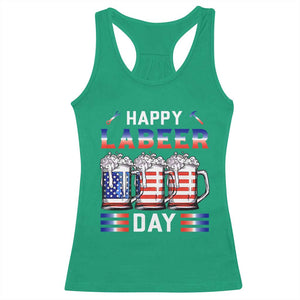 Funny Labor Day Drinking Racerback Tank Top Labeer Day American Flag Beer Mug TS11 Irish Green Print Your Wear