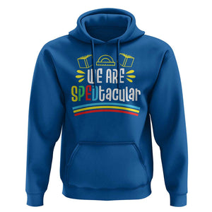 Special Education Teacher Hoodie We Are SPEDtacular Book Ruler TS11 Royal Blue Print Your Wear