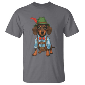 Oktoberfest Dachshund Cute Wiener Dog German Festival T Shirt TS11 Charcoal Print Your Wear
