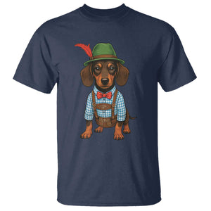 Oktoberfest Dachshund Cute Wiener Dog German Festival T Shirt TS11 Navy Print Your Wear