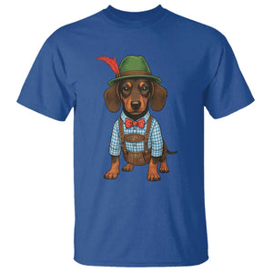 Oktoberfest Dachshund Cute Wiener Dog German Festival T Shirt TS11 Royal Blue Print Your Wear