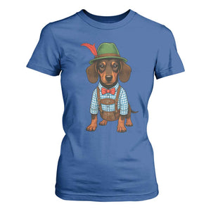 Oktoberfest Dachshund Cute Wiener Dog German Festival T Shirt For Women TS11 Royal Blue Print Your Wear