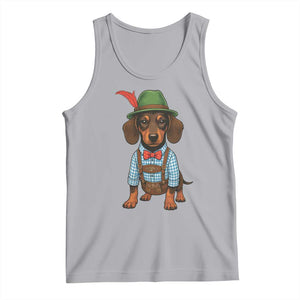 Oktoberfest Dachshund Cute Wiener Dog German Festival Tank Top TS11 Athletic Heather Print Your Wear