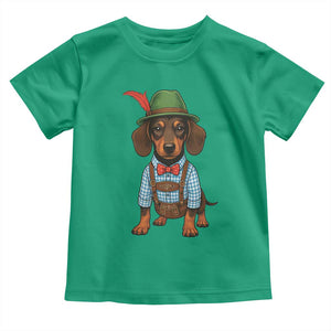 Oktoberfest Dachshund Cute Wiener Dog German Festival Toddler T Shirt TS11 Irish Green Print Your Wear