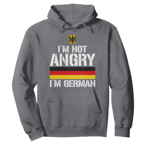 Funny I Am Not Angry I Am German Hoodie Germany Flag German American TS11 Charcoal Print Your Wear