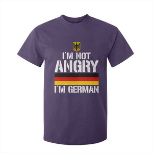 Funny I Am Not Angry I Am German T Shirt For Kid Germany Flag German American TS11 Purple Print Your Wear