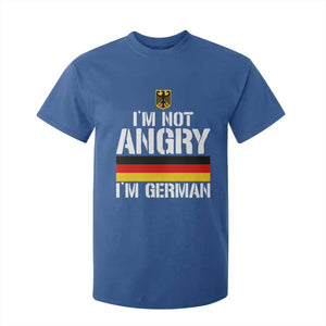 Funny I Am Not Angry I Am German T Shirt For Kid Germany Flag German American TS11 Royal Blue Print Your Wear
