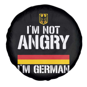 Funny I Am Not Angry I Am German Spare Tire Cover Germany Flag German American TS11 Print Your Wear