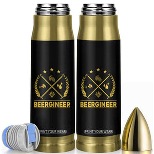 Funny Beergineer Bullet Tumbler Homebrew Craft Beer Drinking Lover TS11 Black Print Your Wear