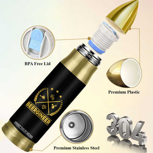 Funny Beergineer Bullet Tumbler Homebrew Craft Beer Drinking Lover TS11 Print Your Wear