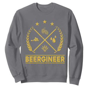 Funny Beergineer Sweatshirt Homebrew Craft Beer Drinking Lover TS11 Charcoal Print Your Wear