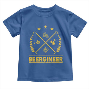 Funny Beergineer Toddler T Shirt Homebrew Craft Beer Drinking Lover TS11 Royal Blue Print Your Wear