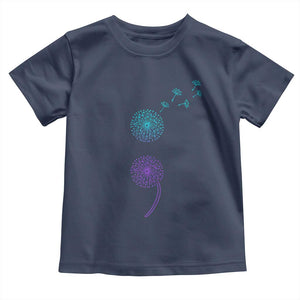 Semicolon Suicide Prevention Awareness Dandelion Graphic Toddler T Shirt