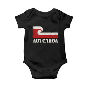 Aotearoa New Zealand Vintage Maori Flag Tino Rangatiratanga Baby Onesie