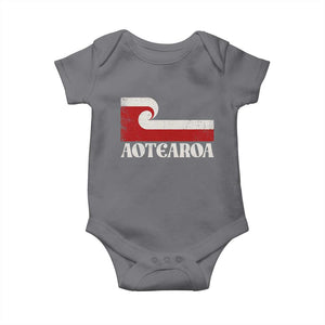 Aotearoa New Zealand Vintage Maori Flag Tino Rangatiratanga Baby Onesie