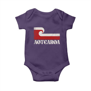Aotearoa New Zealand Vintage Maori Flag Tino Rangatiratanga Baby Onesie