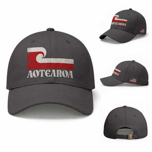 Aotearoa New Zealand Vintage Maori Flag Tino Rangatiratanga Baseball Cap