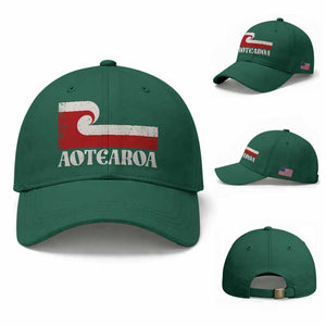 Aotearoa New Zealand Vintage Maori Flag Tino Rangatiratanga Baseball Cap