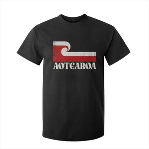 Aotearoa New Zealand Vintage Maori Flag Tino Rangatiratanga T Shirt For Kid