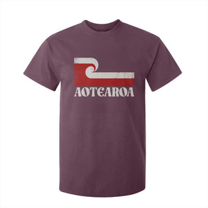 Aotearoa New Zealand Vintage Maori Flag Tino Rangatiratanga T Shirt For Kid